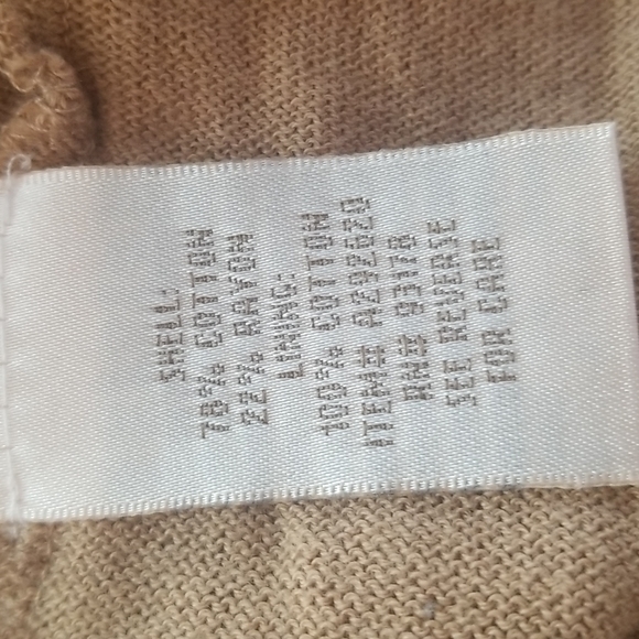 Used Hot in Hollywood Crochet long sleeve mocha color Tunic size L. - Picture 11 of 12